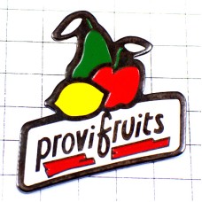 ピンバッジ・フルーツ果物リンゴ梨レモン PROVI-FRUITS FRANCE