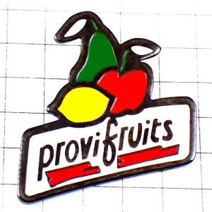 ピンバッジ・フルーツ果物リンゴ梨レモン