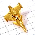 ピンバッジ・戦闘機ゴールド金色ミリタリー飛行機立体型