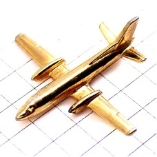 ピンバッジ・双発飛行機ゴールド金色立体型 MILITARY PLANE ピンバッジ・双発飛行機ゴールド金色立体型 MILITARY PLANE