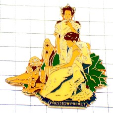 ピンバッジ・ライオンと女の子たちシュドマックSF画家 ピンバッジ・ライオンと女の子たちシュドマックSF画家