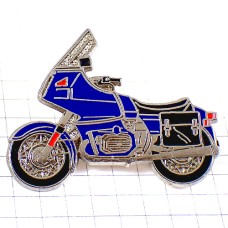 ピンバッジ・ＢＭＷポリス警察のバイク二輪オートバイ青 BMW GERMANY