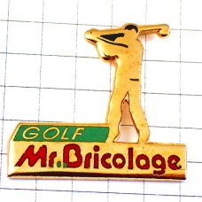 ピンバッジ・ゴルフ選手ゴルファー金色ゴールド MR-BRICOLAGE GOLF FRANCE ピンバッジ・ゴルフ選手ゴルファー金色ゴールド MR-BRICOLAGE GOLF FRANCE