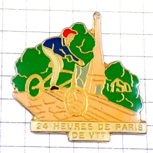 ピンバッジ・エッフェル塔と自転車マウンテンバイクVTT24時間レース TOUR-EIFFEL VTT PARIS FRANCE ピンバッジ・エッフェル塔と自転車マウンテンバイクVTT24時間レース TOUR-EIFFEL VTT PARIS FRANCE