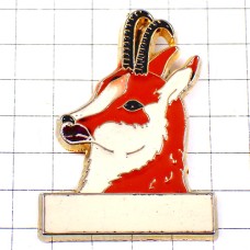 ピンバッジ・シカ鹿の頭 BOUQUETIN MOUNTAIN FRANCE ピンバッジ・シカ鹿の頭 BOUQUETIN MOUNTAIN FRANCE