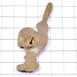 ピンバッジ・ゴルフのクラブと球トリコロール雄鶏フランス国鳥ニワトリ青白赤