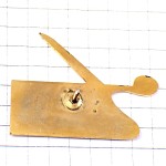 ピンバッジ・金色のハサミ美容師の道具ゴールド