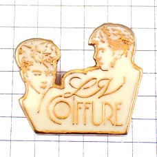 ピンバッジ・カットモデル女の子男の子 LV-COIFFURE HAIRDRESSER FRANCE ピンバッジ・カットモデル女の子男の子 LV-COIFFURE HAIRDRESSER FRANCE