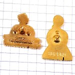 ピンバッジ・パン屋さんと奥さんバゲット金色ゴールド BOULANGER FRANCE