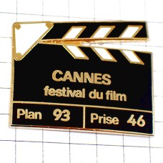 ピンバッジ・カンヌ映画祭カチンコ小道具 CLAP CANNES CANNES-FESTIVAL FRANCE