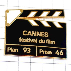 ピンバッジ・カンヌ映画祭カチンコ小道具 CLAP CANNES CANNES-FESTIVAL FRANCE ピンバッジ・カンヌ映画祭カチンコ小道具 CLAP CANNES CANNES-FESTIVAL FRANCE