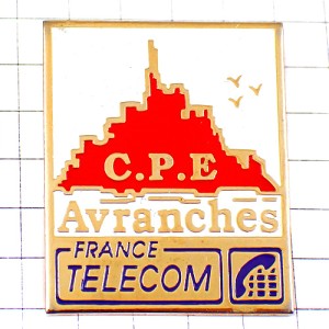 ピンバッジ・モンサンミッシェル修道院フランステレコム社
