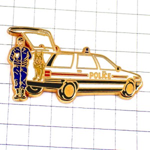 ピンバッジ・警察犬シェパード車パトカー警察官ポリス