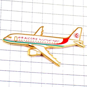 ピンバッジ・旅客機アルジェリア航空の飛行機