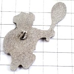 ピンバッジ・ビュタガス青い熊テニスラケットＢ BUTAGAZ FRANCE