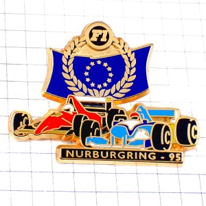 ピンバッジ・ニュルブルクリンクF1サーキットEU欧州連合ヨーロッパ欧州旗 CIRCUIT NURBURGRING GERMANY EUROPE FLAG