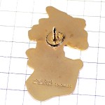 ピンバッジ・オリーブの葉をくわえた鳩ハト鳥ライオンズクラブＬ紋章