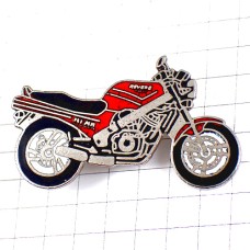 ピンバッジ・赤いバイク二輪オートバイ MOTORBIKE