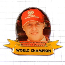 ピンバッジ・ミハエルシューマッハ写真F1チャンピオン車レース優勝 MICHAEL-SCHUMACHER  WORLD-CHAMPION GERMANY