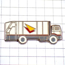 ピンバッジ・清掃車オレンジと赤の三角マーク車トラック ピンバッジ・清掃車オレンジと赤の三角マーク車トラック