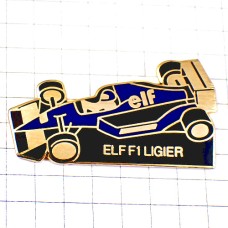 ピンバッジ・F1リジェの青い車エルフ石油レース仕様 LIGIER ELF
