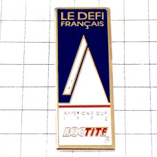 ピンバッジ・アメリカズカップ帆船ヨットフランスチーム AMERICAS-CUP LOCTITE FRANCE DEFI