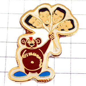 ピンバッジ・レバガボンズ歌手の風船クマのぬいぐるみ音楽 LES-VAGABONDS FRANCE