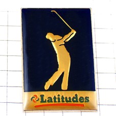 ピンバッジ・ゴルファーショットの瞬間ゴルフ選手