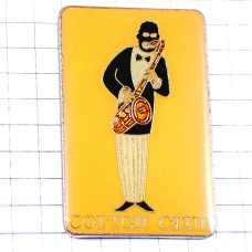 ピンバッジ・コットンクラブ音楽ジャズ楽器サックス奏者サクソフォン COTTON-CLUB JAZZ SAXOPHONE