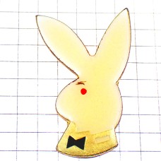 ピンバッジ・プレイボーイ白ウサギ蝶ネクタイ赤い目 PLAYBOY MAGAZINE ピンバッジ・プレイボーイ白ウサギ蝶ネクタイ赤い目 PLAYBOY MAGAZINE