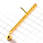 ピンバッジ・ゴルフ金色のクラブ球ゴールド GOLF