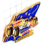 ピンバッジ・キャノンF1レース車ルノー旗ヨーロッパ星の欧州旗EU欧州連合 RENAULT FRANCE