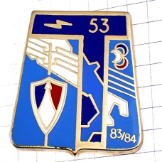 ブローチ・第53通信連隊フランス軍アルファベットＴ 53E-REGIMENT-DE-TRANSMISSION 53RT FRANCE