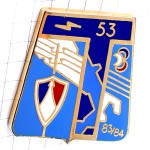 ブローチ・第53通信連隊フランス軍アルファベットＴ