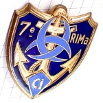 ブローチ・錨イカリ第７海兵歩兵連隊フランス軍ミリタリー 7E-REGIMENT-D-INFANTERIE-DE-MARINE 7RIMA FRANCE