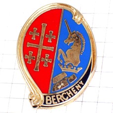 ブローチ・ユニコーン第１驃騎兵落下傘連隊フランス軍ミリタリー HUSSARDS BERCHENY FRANCE