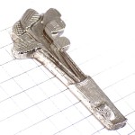 ピンバッジ・ゴルフクラブ６本銀色シルバー