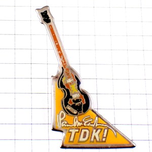 ピンバッジ・TDK/ポールマッカートニーのギター楽器ビートルズ音楽 PAUL-MC-CARTNEY TDK BEATLES GUITAR ピンバッジ・TDK/ポールマッカートニーのギター楽器ビートルズ音楽 PAUL-MC-CARTNEY TDK BEATLES GUITAR