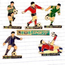 ピンバッジ・サッカー選手5人ロトくじ6個セット ピンバッジ・サッカー選手5人ロトくじ6個セット