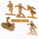 ピンバッジ・サッカー選手５人ロトくじ６個セット