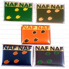 ピンバッジ・ナフナフ豚ブタの足あと5個セット NAF-NAF FRANCE ピンバッジ・ナフナフ豚ブタの足あと5個セット NAF-NAF FRANCE