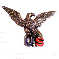 ピンバッジ・イーグル鷲わし鳥アメリカUSピューター製 UNITED-STATES EAGLE