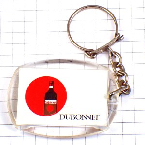 キーホルダー・ワイン酒デュボネの絵 DUBONNET FRANCE