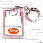 キーホルダー・白いランニングシャツ下着アルファベットＴ STEMM FRANCE