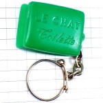 キーホルダー・猫の石けん緑色グリーン石鹸 LE-CHAT SOAP FRANCE