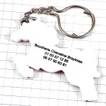 キーホルダー・赤い馬お肉屋さん