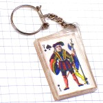 キーホルダー・ダイヤ札トランプ赤Ｖカード CARDGAME VALET FRANCE