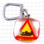 キーホルダー・赤い三角の道路標識リシエ黄色 RICHIER SIGNALISATION FRANCE