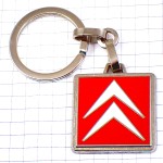 キーホルダー・シトロエン車ロゴ赤エンブレム CITROEN FRANCE