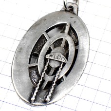 キーホルダー・車輪シルバー銀色 ALDES FRANCE キーホルダー・車輪シルバー銀色 ALDES FRANCE